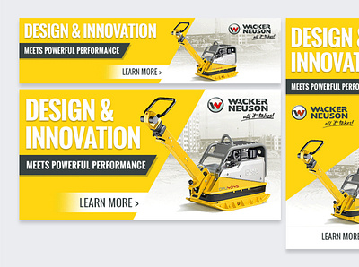 Wacker Neuson Web Banners advertising banners design ecommerce