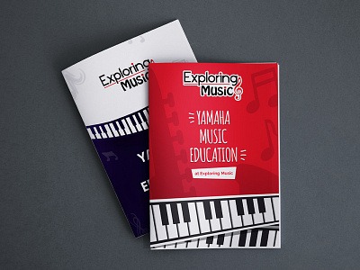 Exploring Music Pamphlet book branding design printing