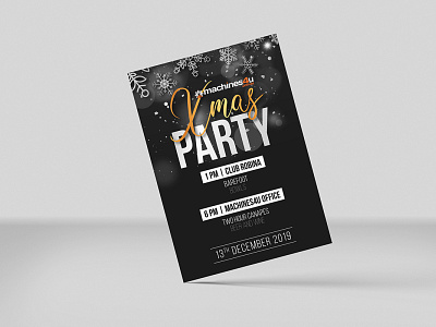 Christmas Party Invitation Card design printing