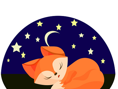 Fox animation design illustration vector