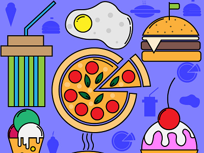 Fast food animation art design icon illustration illustrator logo vector