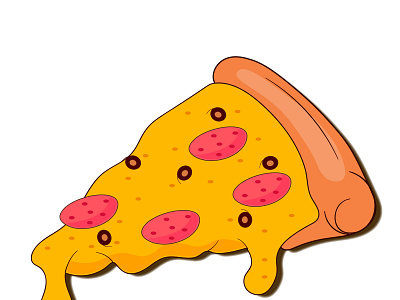 pizza animation art design flat icon illustration illustrator logo vector
