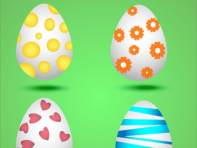 Set of easter eggs.