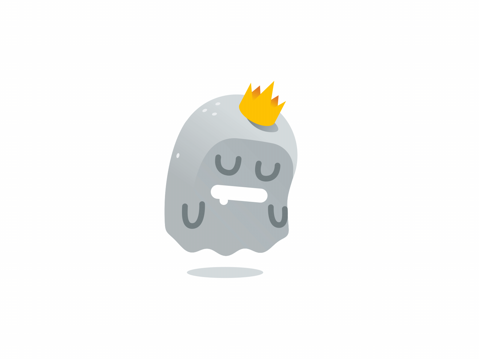Sleepy Ghost animation berg character crown design ghost graphic illustration manu motion sleep sleeping smooth