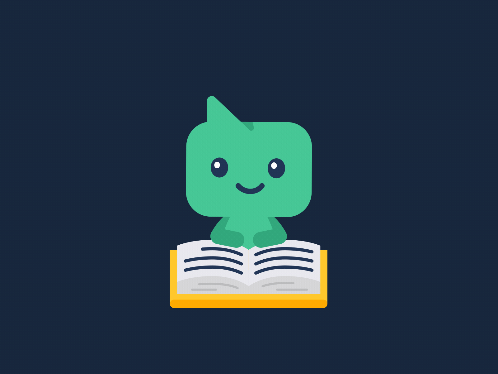 Greeny Loves to Read ae after effects animation berg branding character characters design funny graphic illustration logo manu motion motion design motion graphics smooth stroke