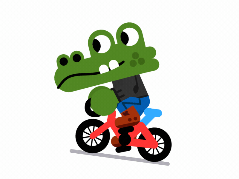 Messlife animal animation berg bicycle crocodile fixed messlife onegear
