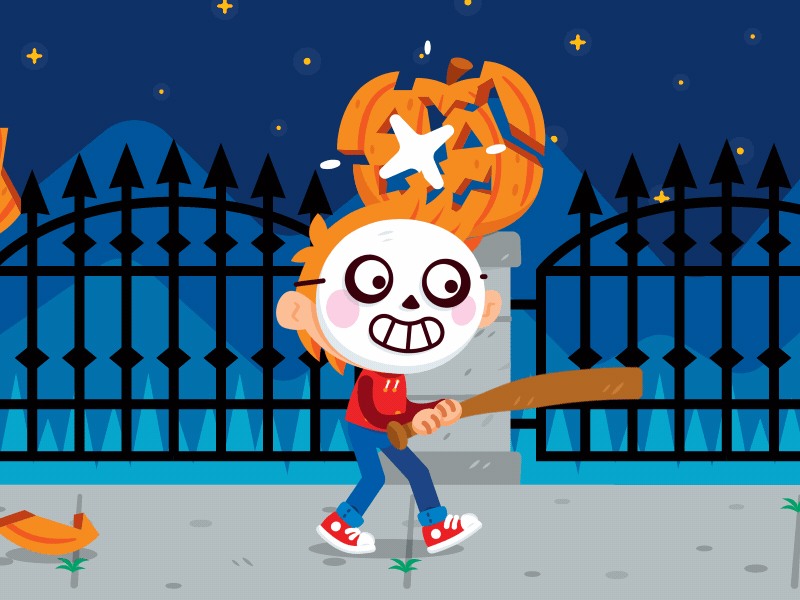 Pumpkin Killer ae animation berg character design graphic halloween jason manu motion pumpkin