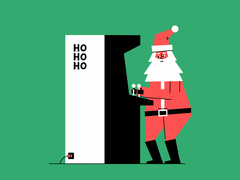 Santa From 80s 80s ae animation berg character christmas drunk graphic illustration motion santa