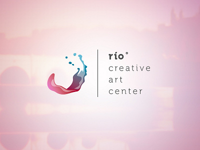 Rio Creative Art Center logo art brand drop identity logo logotype