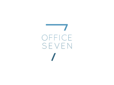 Logo Office Seven 7 letters logo logotype number type typography
