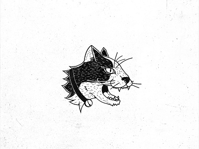meow doodle hand draw vintage