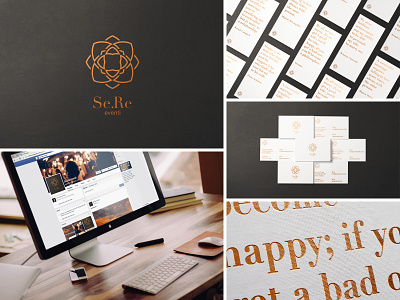 Se.Re brand brand identity branding foil stamp identity inspiration logo logo design minimal print visual design