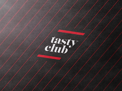 Tasty Club bar brand burger design food identity inspiration logo pattern print stationery visual