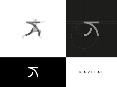 Kapital brand brand design brand identity brand identity designer branding fitness gym logo logo design logodesign logos monogram