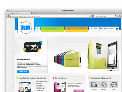 Webdesign – Website Rm Ingenerie medical pharmaceutical web design webdesign website
