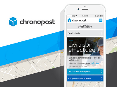 UI/UX Responsive - Track a parcel page - Chronopost chronopost mobile responsive time line timeline ui ux web design webdesign