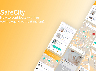 SafeCity - Design Sprint Project app design ui ux
