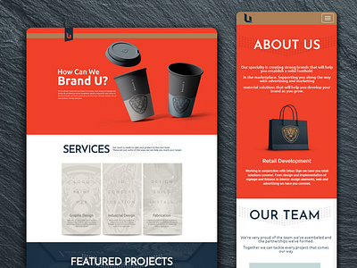 Brand U Responsive Website brand brand design branding brands design graphic design logo logo design web website