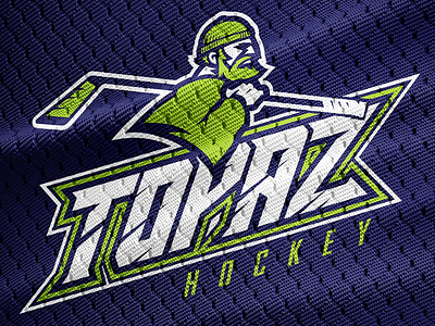 Topaz Hockey brand branding brands logo logo design