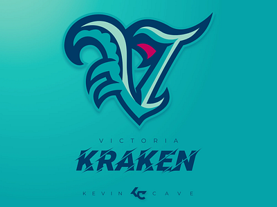 Victoria Kraken brand design branding brands design graphic design illustration logo logo design vector