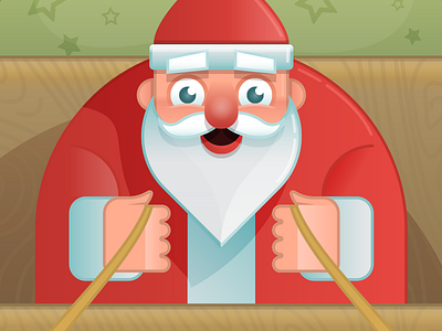 Hot Shot Santa Title Screen app christmas game hot ios santa shot title