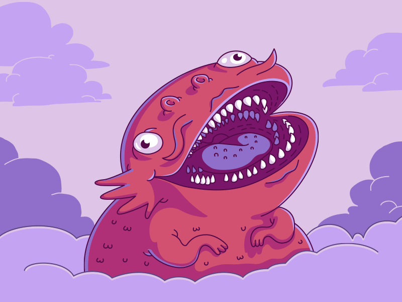 Don't Eat People - Out now on iOS! game ios monster piasa games purple