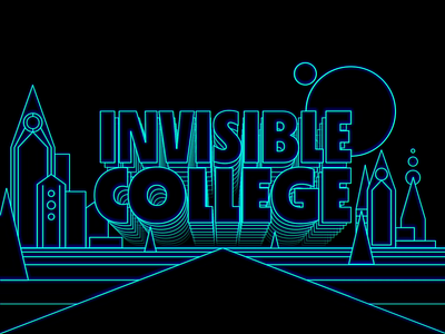 Visit Invisible College alien animated college invisible nft retro tron web3