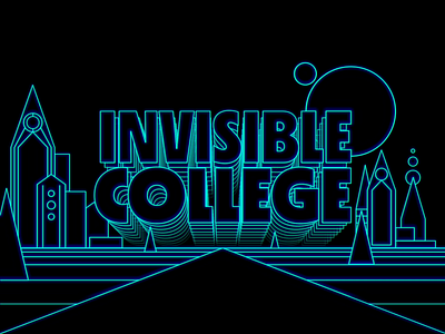 Visit Invisible College alien animated college invisible nft retro tron web3