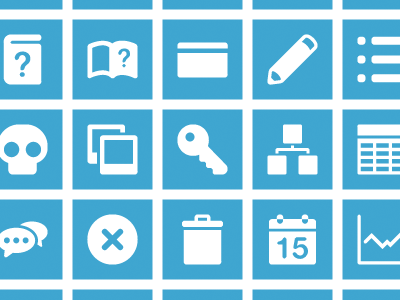 Feature icons clean features management product simple ui