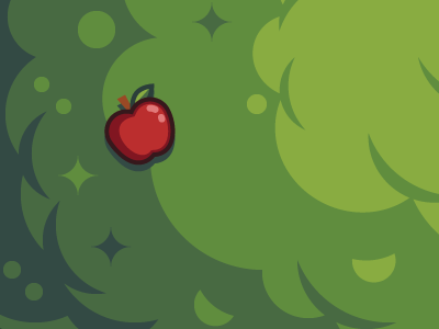Apple in tree
