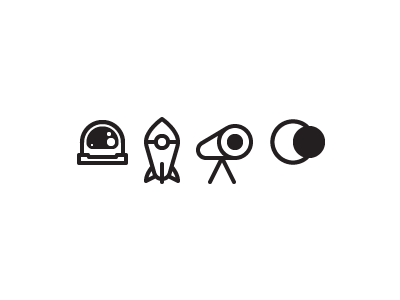 Space Icons icons simple space