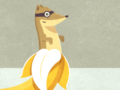 Fun with error pages #2 404 app banana error ferret illustration texture