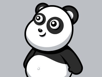 Panda cartoon character cute illustration panda