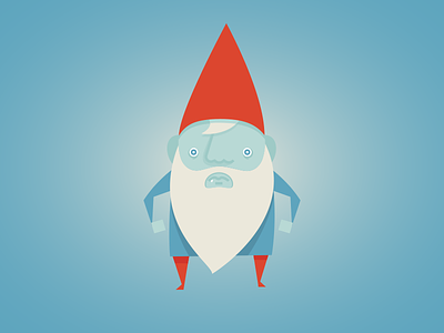 The Gnome beard blue creative creativity cute funny gnome hat illustration illustrator poem red short snaggle tooth whimsical