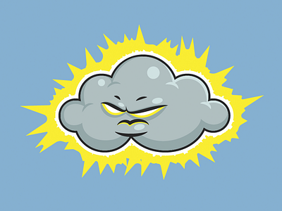 Angry Cloud angry cloud electricity game grilly the cheese illustration ios iphone runner