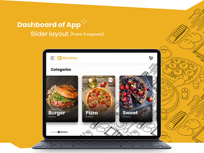 OkMenu - Re-brand artwork brand design brand identity branding branding and identity branding concept concept art design digital digital menu food illustration ipad logo logo design logos menu mobile app design ui ux