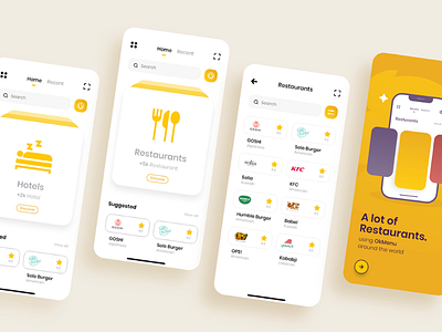 OKMenu mobile app brand branding concept design e commerce food app identity logo brand logo design logos mall mobile design app shopping ui ux vendors