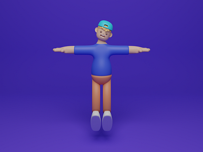 GomGom Man 3D Character 3d 3d animation 3d art 3d artist 3d modeling branding design identity illustration mobile design app ui ux vector