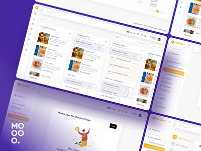 OkMenu UI Dashboard animation branding concept dashboard delivery design food identity illustration logo logos ui ux vector