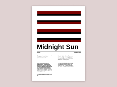 "Midnight Sun" Swiss-style poster