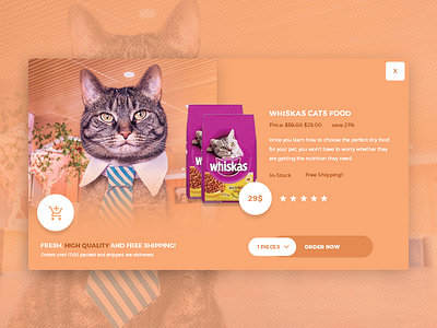 CatFood free ecommerce modal free modal design free psd modal design