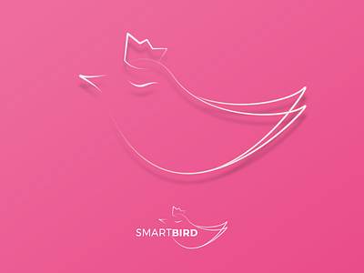 Smart Bird bird logo logo logo type smart bird logo smart logo