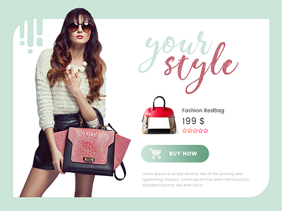 Your Style Shopping Modal modal shopping ui ux web interface