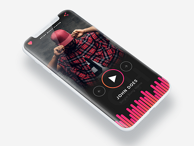 iPhone XPLAY Music Player Design design iphone music player iphone x iphone8 music music player player design ui ux