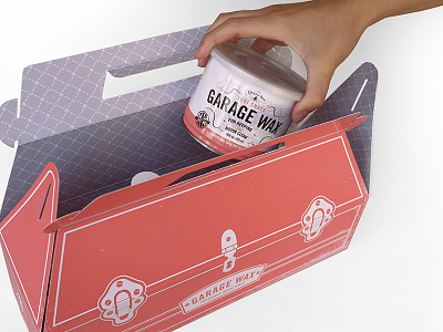 Garage Wax Took Kit beauty branding british canister farm design garage wax packaging promo kit queen bee salon spa tool box