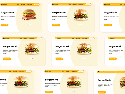 Burger world landing page designer desktop illustration images ui ui ux ui design uidesign uiux