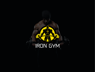 IRON GYM Identity Brand branding design illustration logo