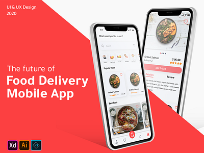 Food delivery mobile app app design ui ux