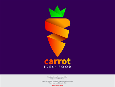 Carrot Logo Design photoshop