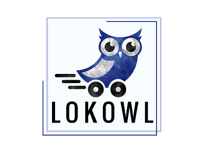 LOKOWL WATER COLOR OWL LOGO design flat icon illustration illustrator logo minimal owl logo photoshop vector